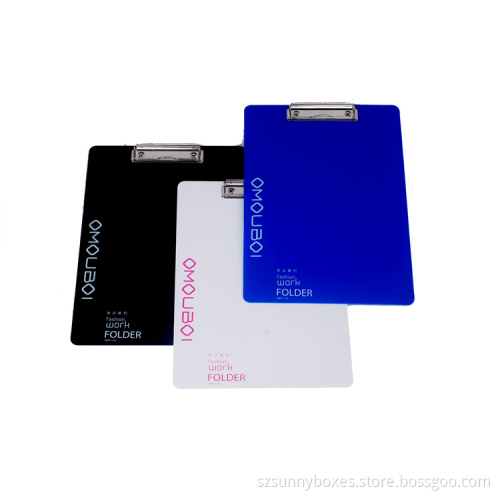 Office Supplies A4 Metal Clip File Folder